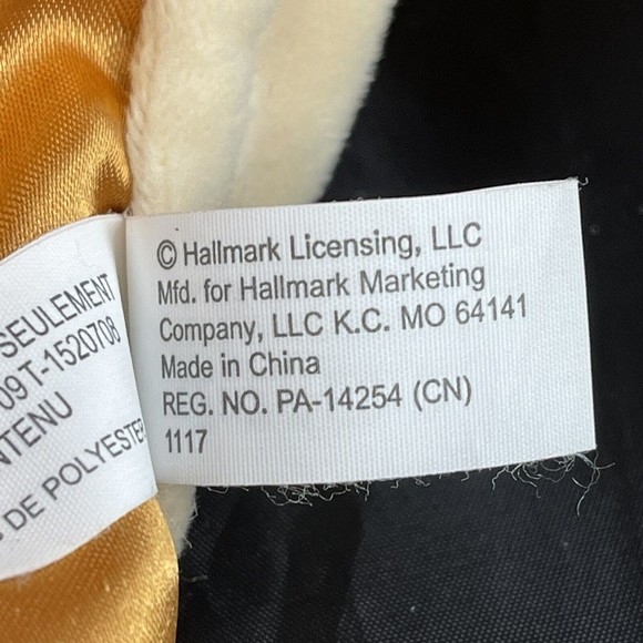 Hallmark Itty Bittys Giraffe Baby Lovey Security Blanket Copper Satin Noah's Ark - Picture 6 of 7